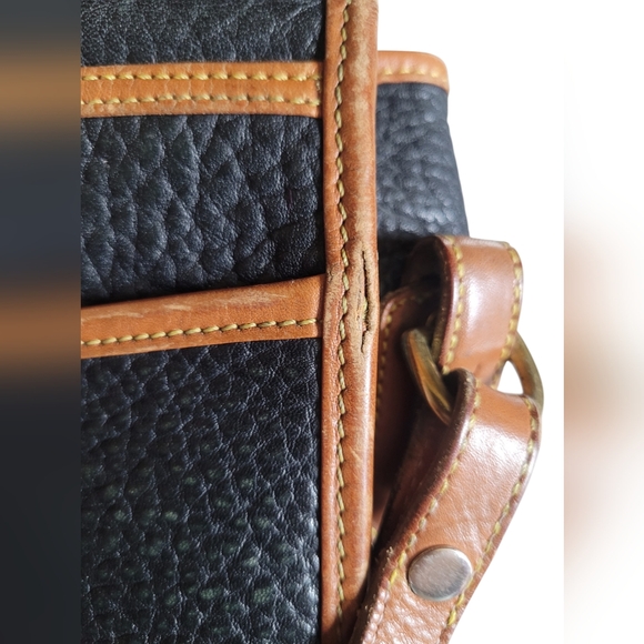 Vintage Dooney & Bourke Black AWL Square Carrier Messenger/Crossbody Bag - Picture 12 of 16
